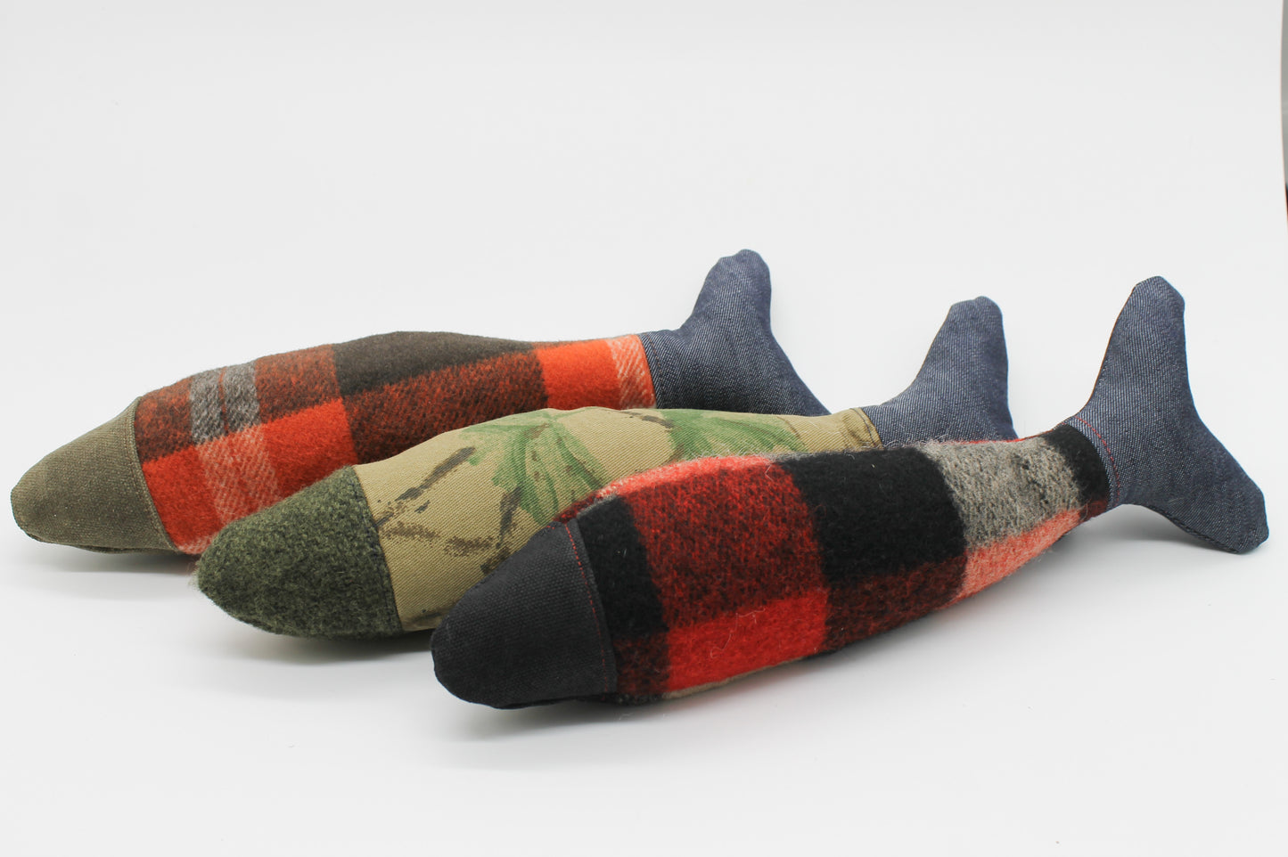 Rustic Organic Catnip Fish Kicker Toy – Handmade Crinkle Cat Toy
