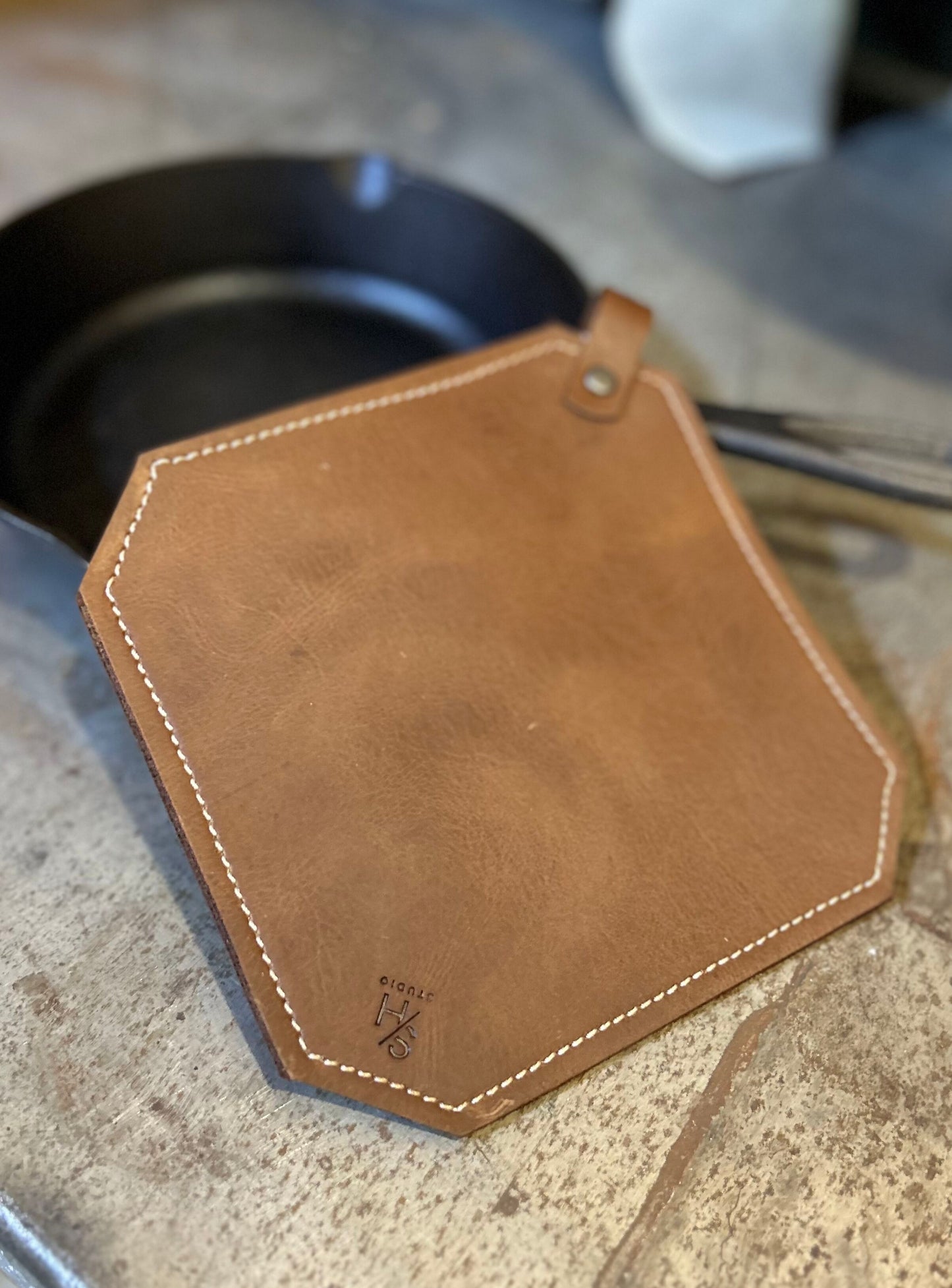 leather potholder